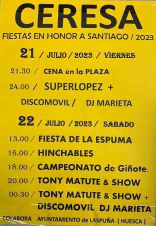 Cartel fiesta Ceresa 2023