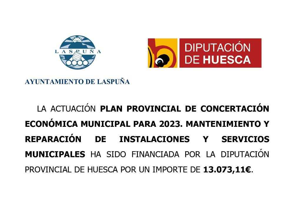 Imagen Plan Provincial de Concertación Económica Municipal para 2023. Mantenimiento y reparación de instalaciones y servicios municipales