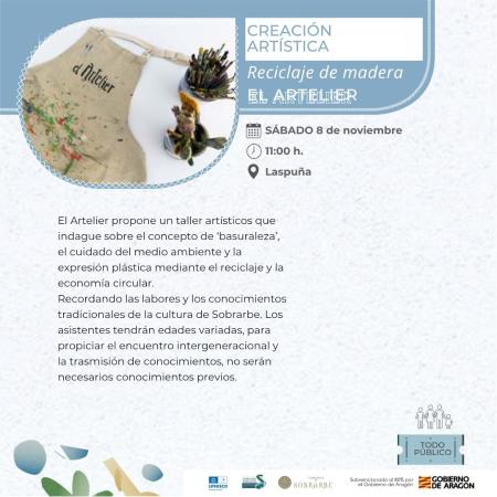 Imagen Taller: Creación Artística, reciclaje de madera EL ARTELIER