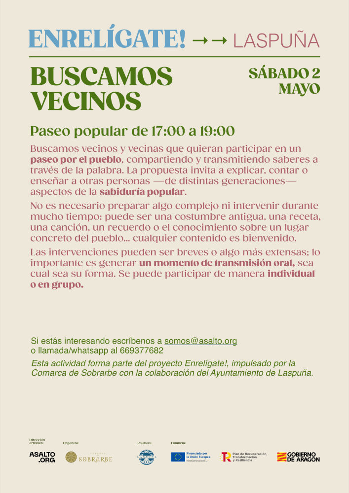Imagen ENRELIGATE LASPUÑA DEL 28 DE ABRIL AL 2 DE MAYO