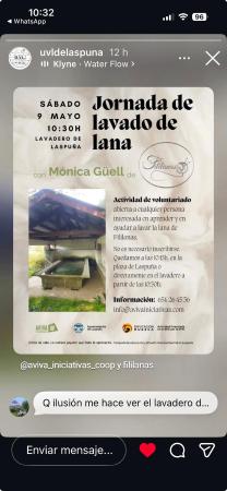 Imagen Jornada de Voluntariado Lavado de Lana