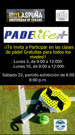 Imagen Clases de Padel gratuitas ofrecidas por Padelifey+ de Ainsa