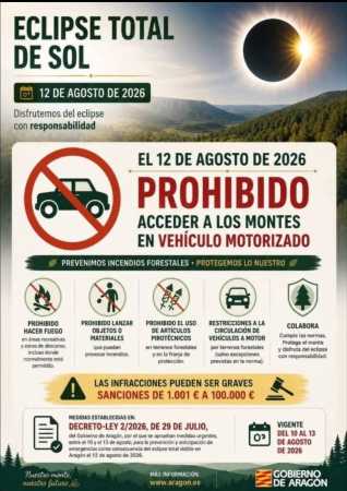 Imagen Prohibido acceder a los montes en vehiculo motorizado.